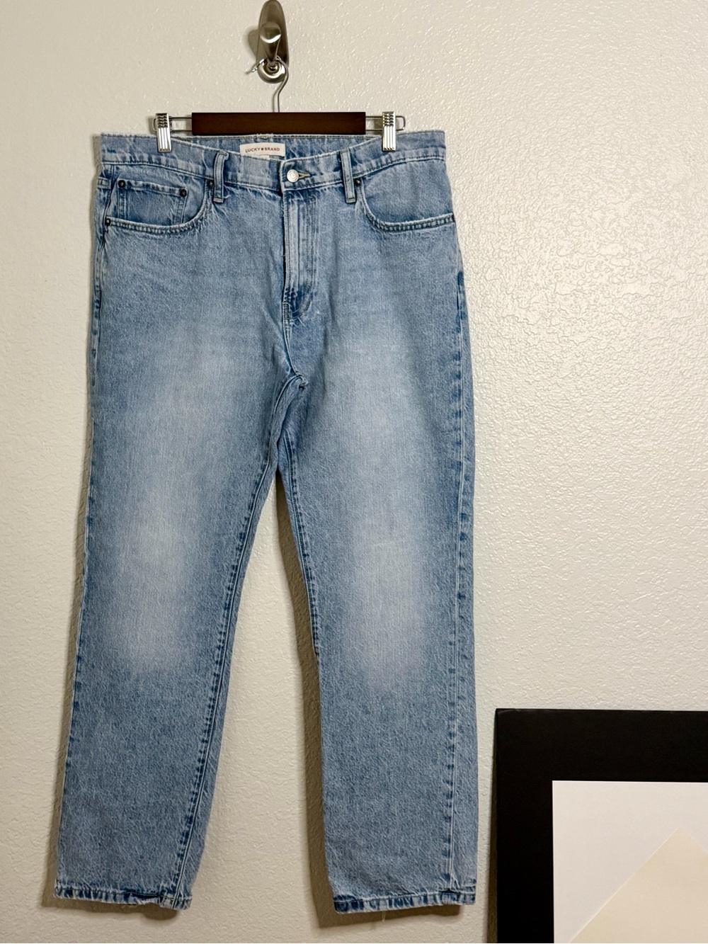 Lucky Brand 223 Straight Jeans Men's 33x32 Light Wash Denim